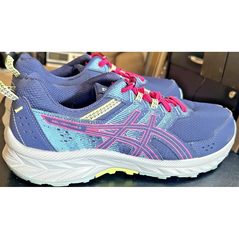 Asics Gel-Venture 9 Ocean Blue/Pink Glo Women's Size 10.5 Wide